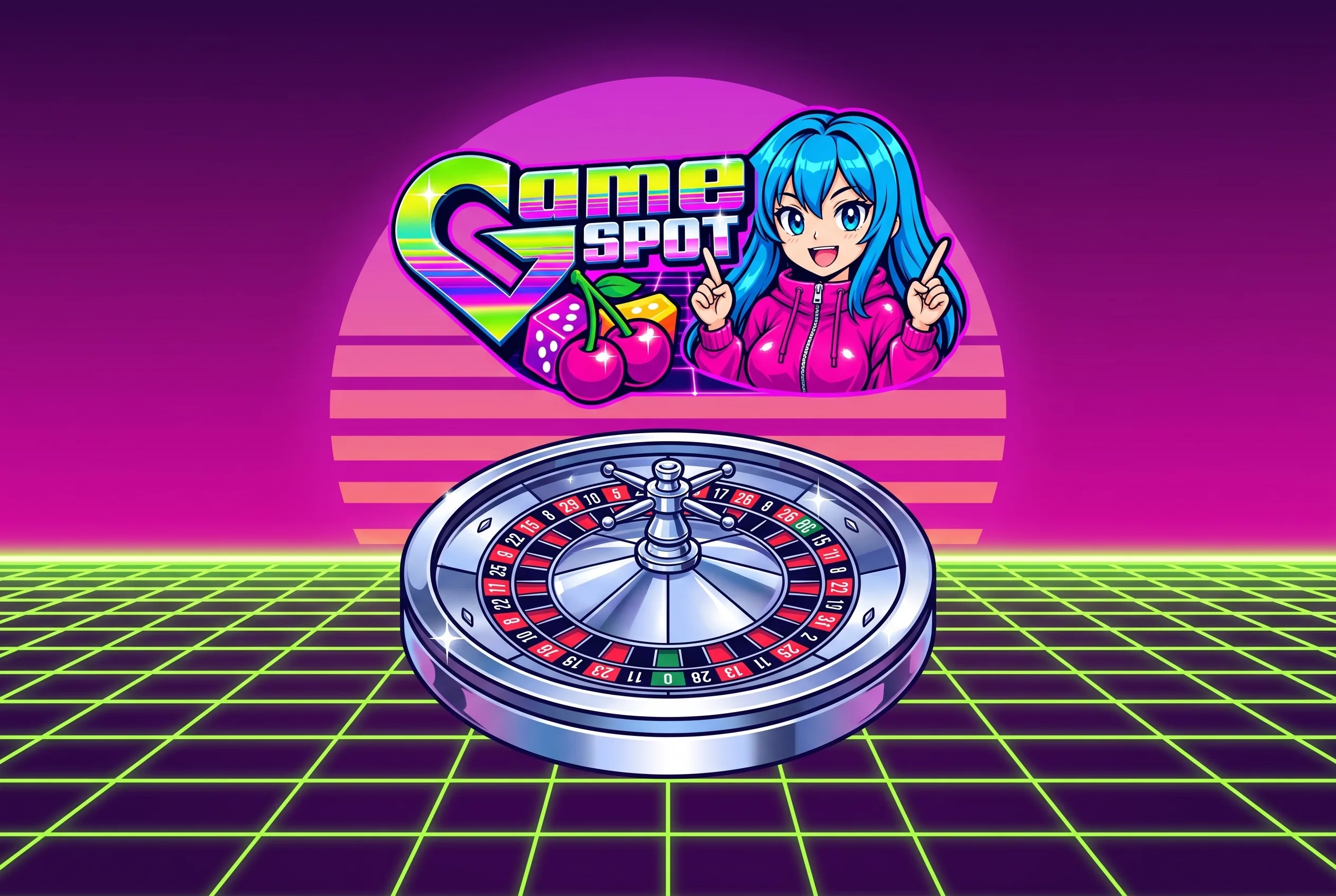 GameSpot Live Casino mit Roulette und Markenlogo